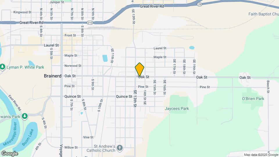 1310 Oak St, Unit # 2 Map and Location Details