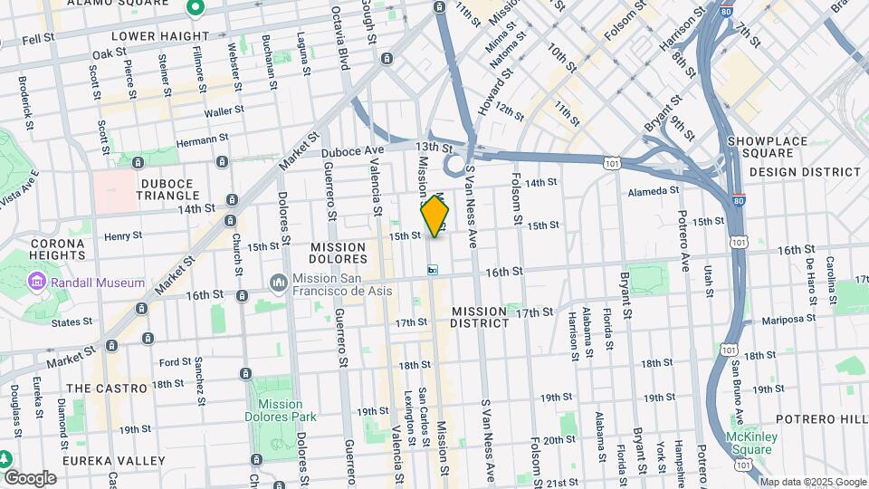 1917 Mission St Map and Location Details