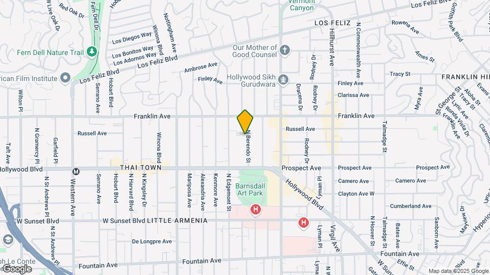 1809 N Berendo St Map and Location Details