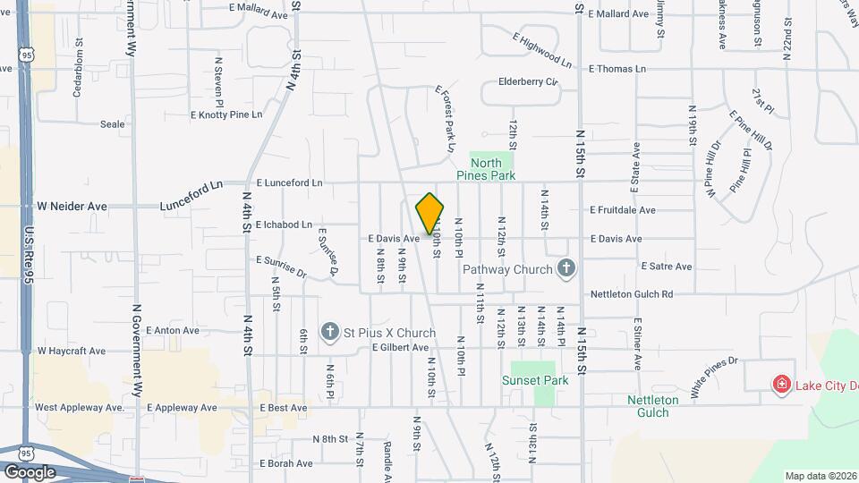 3195 N 10th St Map and Location Details