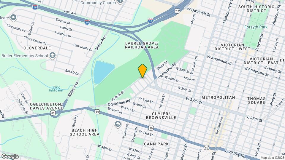 1023 W 37th St Map and Location Details