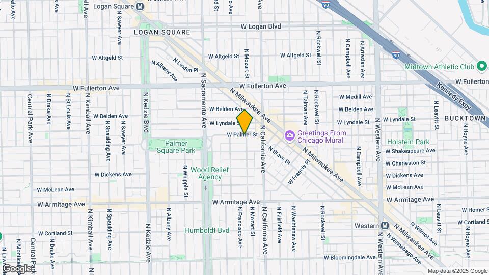 2839-2841 W Palmer St Map and Location Details
