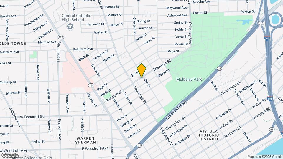 1034 Sherman St Map and Location Details