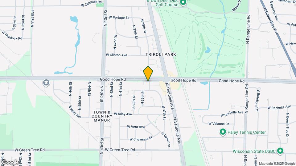 3801 W Good Hope Rd Map and Location Details