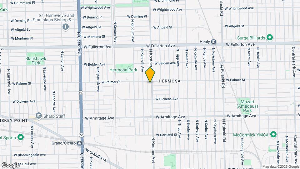 2152 N Kostner Ave Map and Location Details