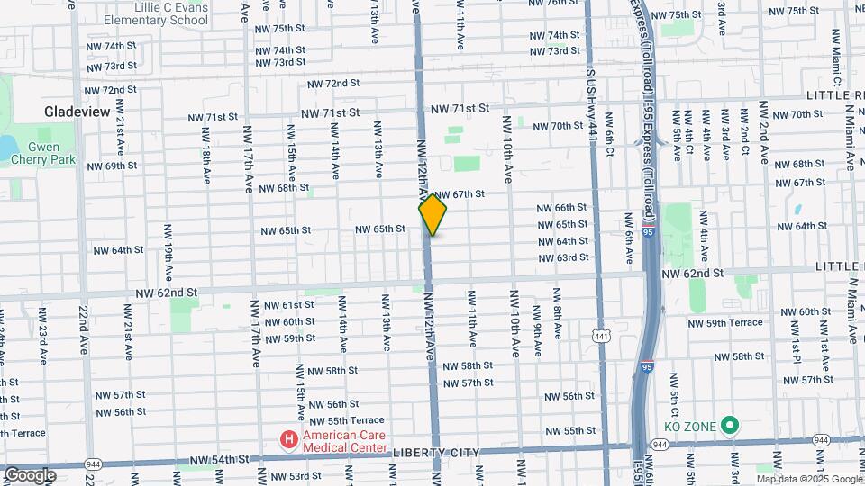 6401 NW 12th Ave Map and Location Details