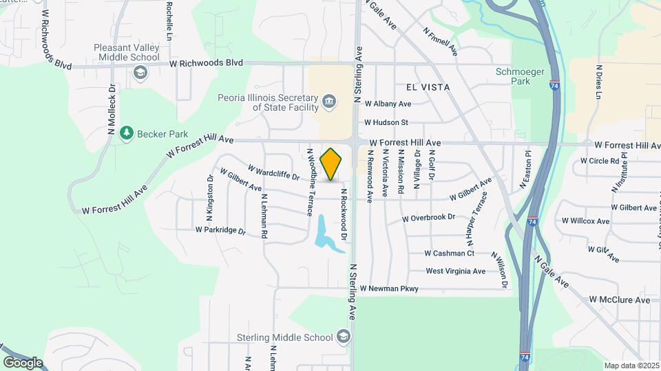2524 W Wardcliffe Dr Map and Location Details