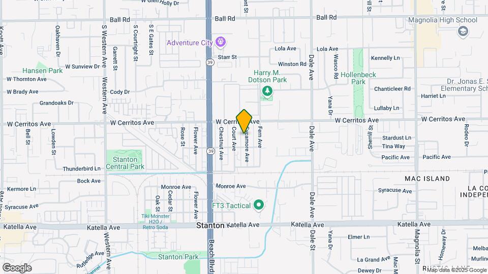 10571 Sycamore Ave Map and Location Details