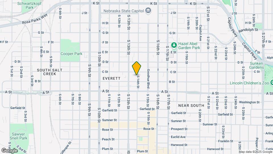 1225 S 14th St Mapa y Detalles de la Ubicación
