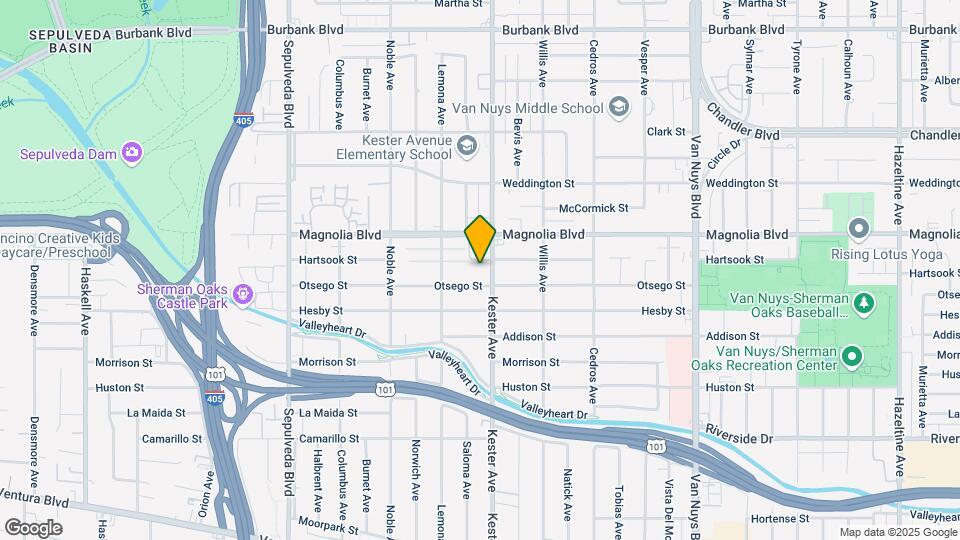 5115 Kester Ave Mapa y Detalles de la Ubicación
