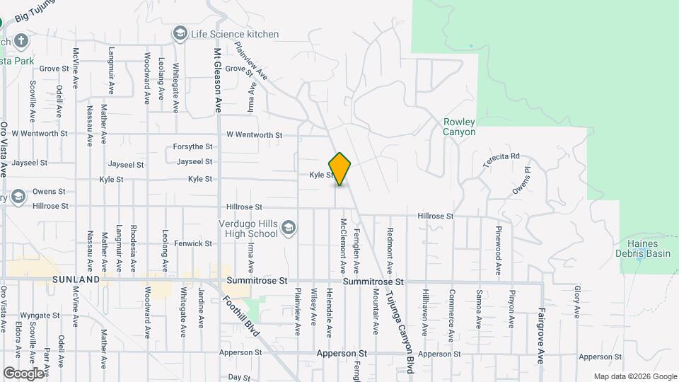 10730 Helendale Ave Map and Location Details