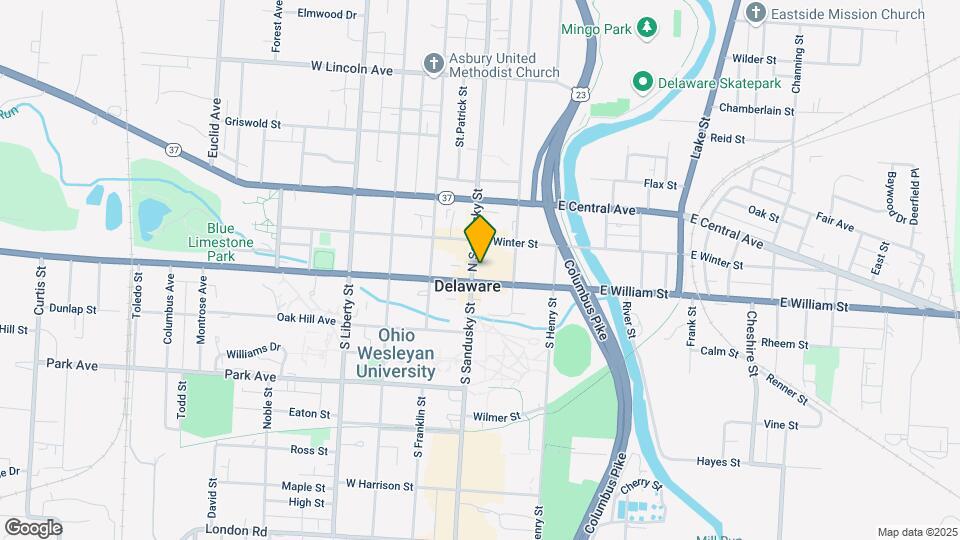 10 1/2 N Sandusky St Map and Location Details