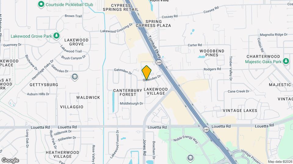 11123 Gatesden Dr Map and Location Details