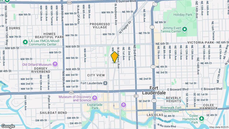 410 NW 1st Ave Map and Location Details