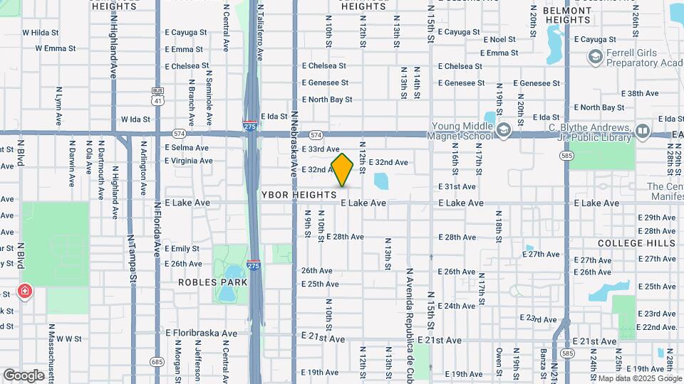 1015 E 31st Ave Map and Location Details