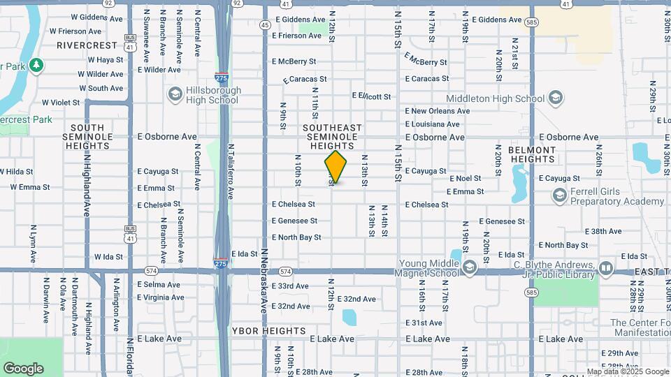 1204 E Emma St Map and Location Details