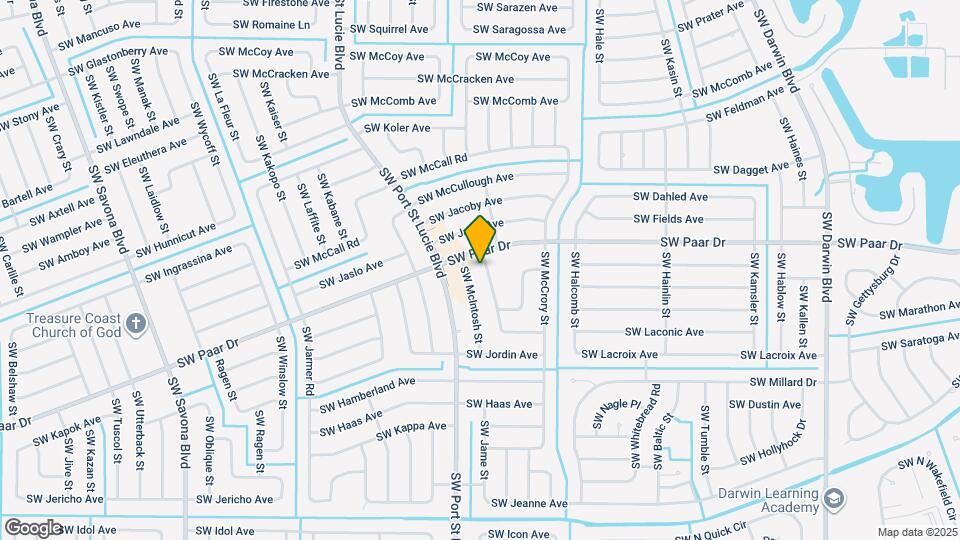 4014 SW McCandless St Mapa y Detalles de la Ubicación