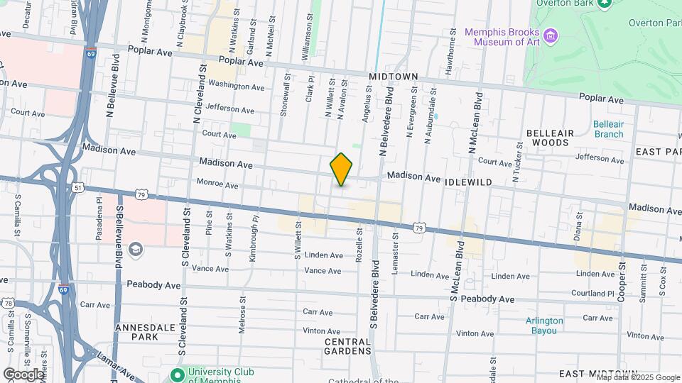 1616 Monroe Ave Mapa y Detalles de la Ubicación
