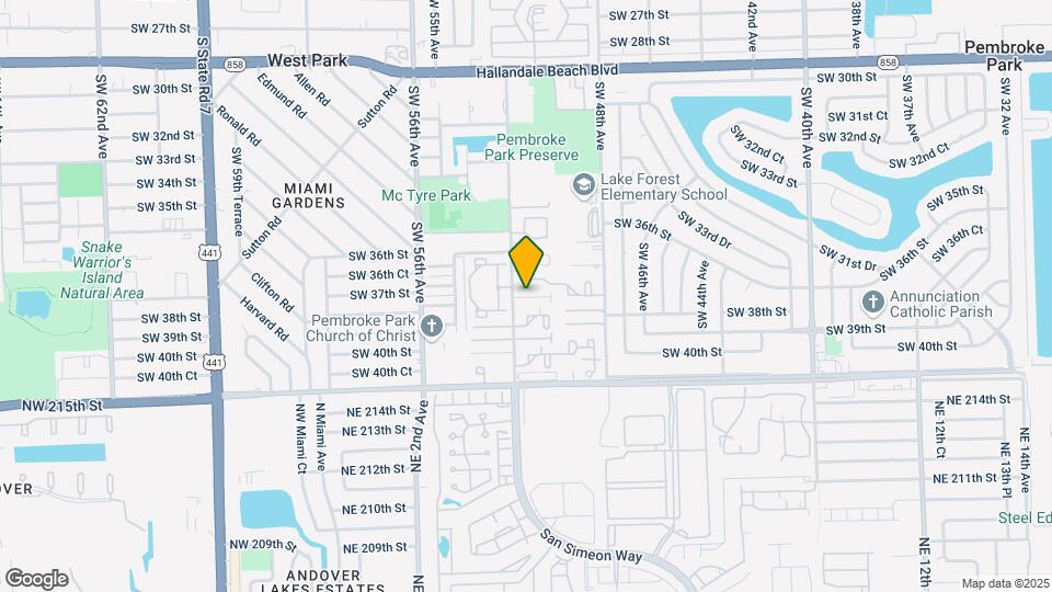 5145 SW 37th St Map and Location Details