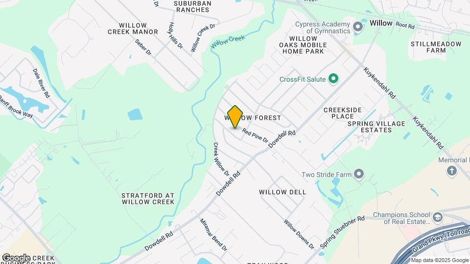 22514 Willow Branch Ln Map and Location Details