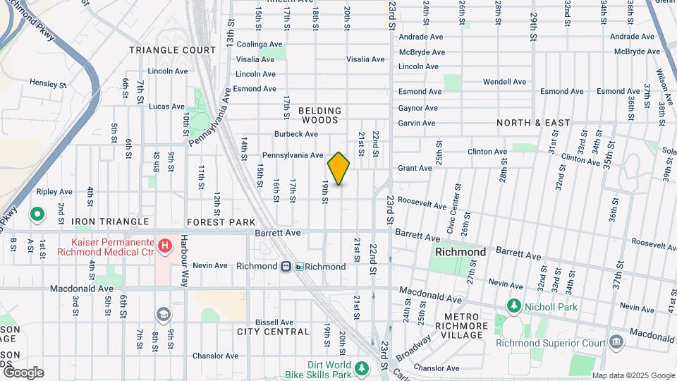 611 20th St Map and Location Details
