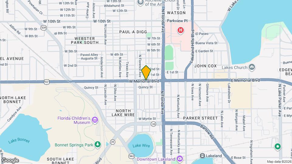 306 W Memorial Blvd Map and Location Details