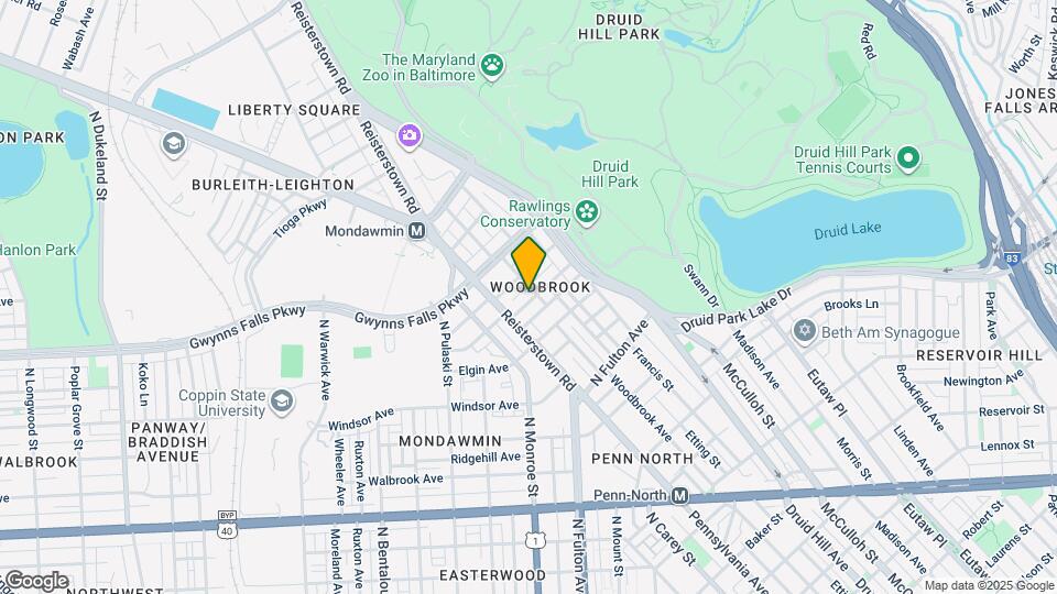 2216 Whittier Ave Map and Location Details