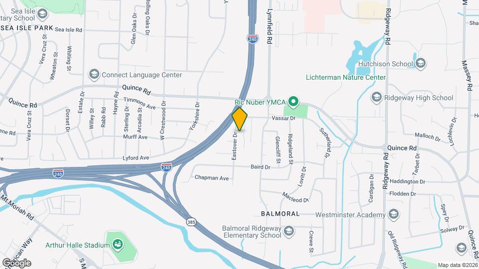 2292 Eastover Dr Map and Location Details