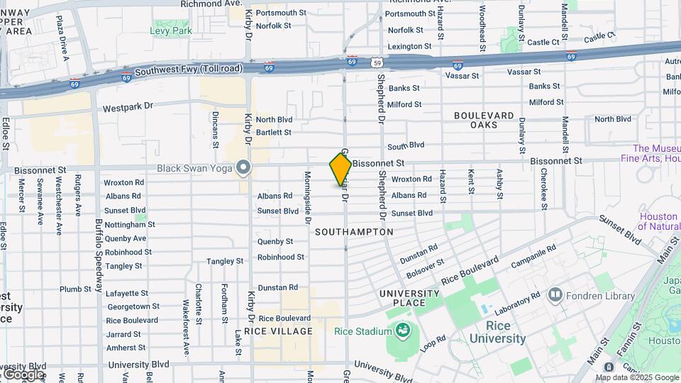 2304 Albans Rd Map and Location Details