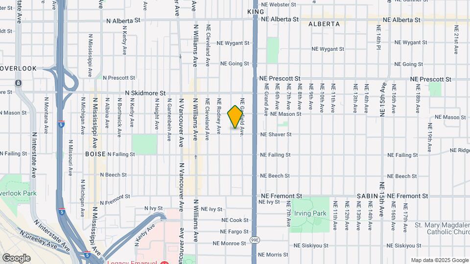 4004 NE Mallory Ave Map and Location Details