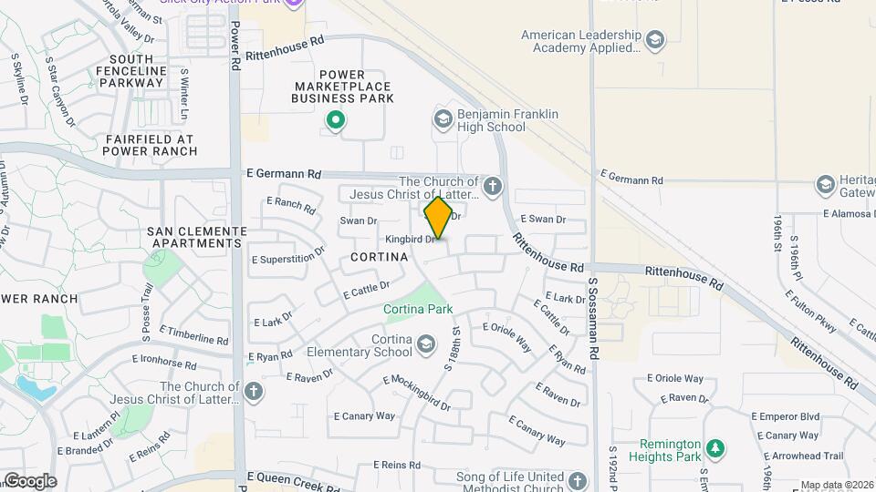 18861 E Kingbird Dr Map and Location Details