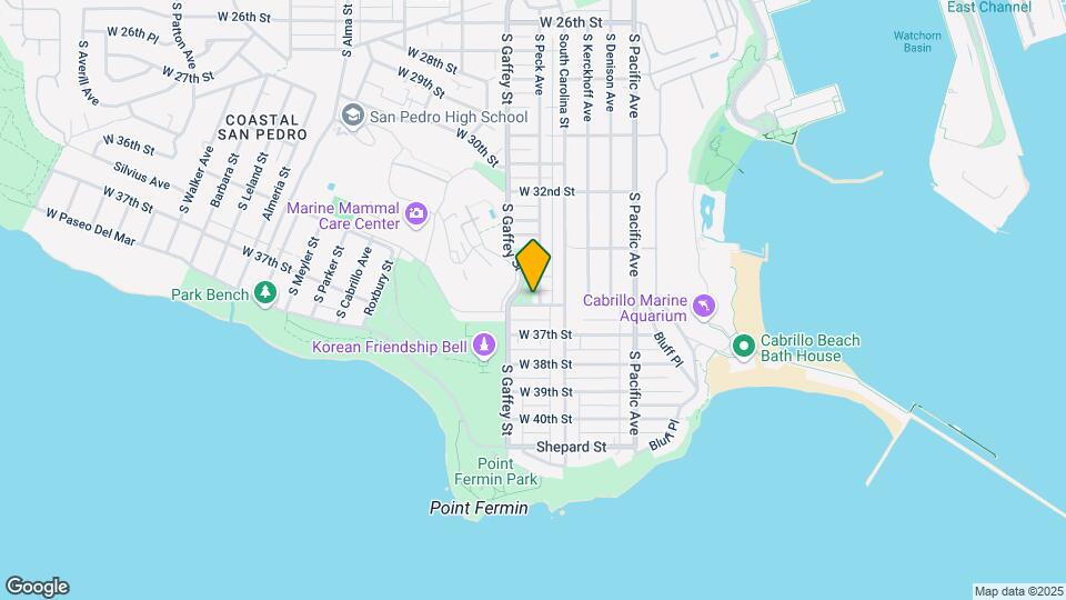 708-710 W 36th St San Pedro, CA 90731 Map and Location Details
