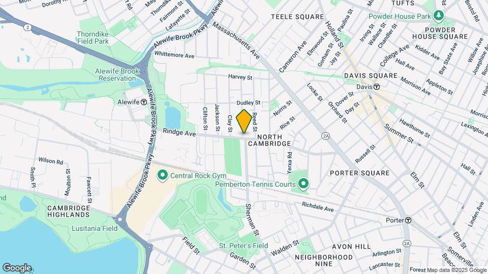 213 Rindge Ave Map and Location Details