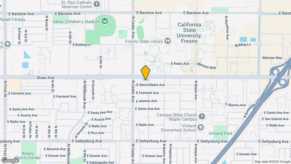 4341-4343 E Sierra Madre Ave Map and Location Details
