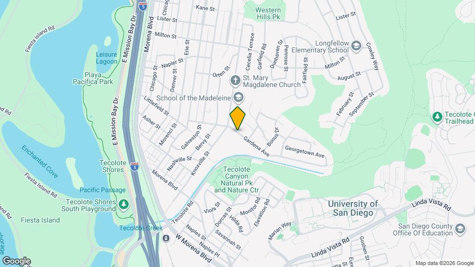 4837 Gardena Ave Map and Location Details