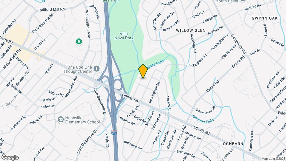 3703 Durley Ln Map and Location Details