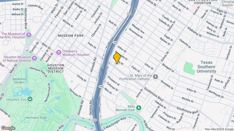 2403 Southmore Blvd Mapa y Detalles de la Ubicación