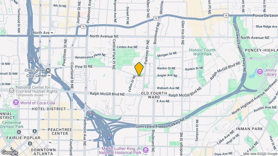 401 Angier Ave NE Map and Location Details