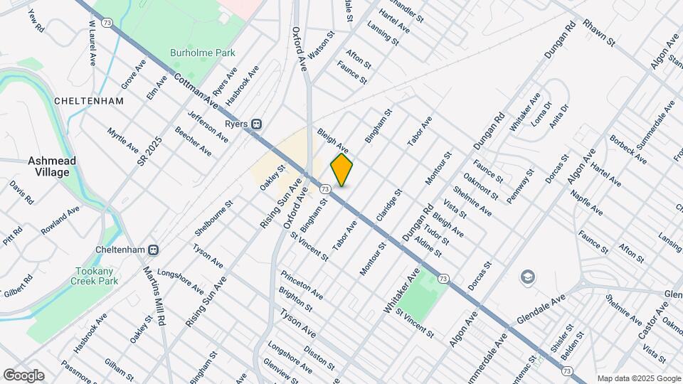 1111 Cottman Ave Mapa y Detalles de la Ubicación