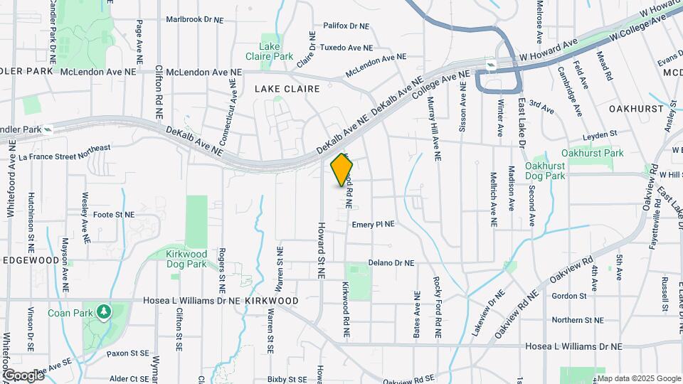 222 Kirkwood Rd NE Map and Location Details