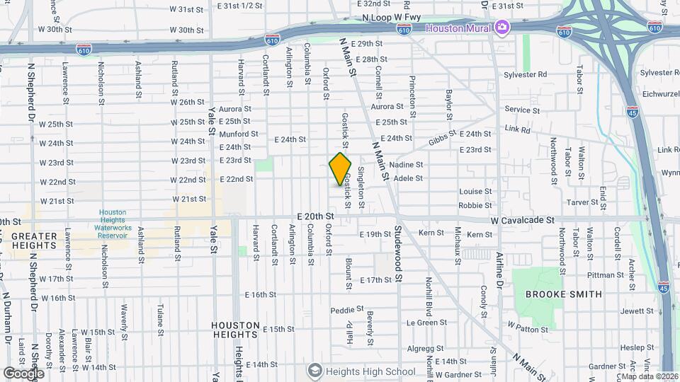 613 E 21st St Map and Location Details
