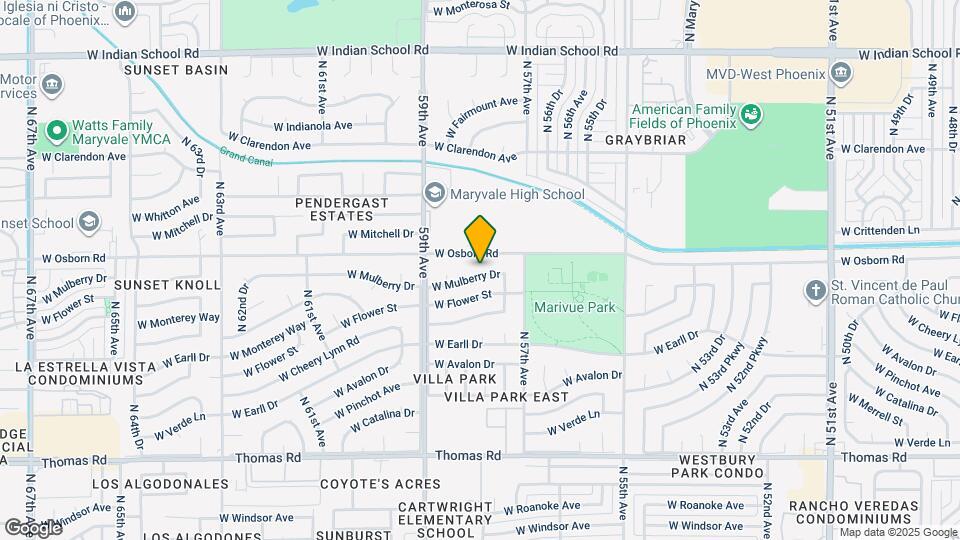 5724 W Mulberry Dr Map and Location Details