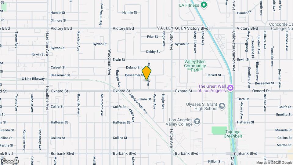 6029 Greenbush Ave Map and Location Details