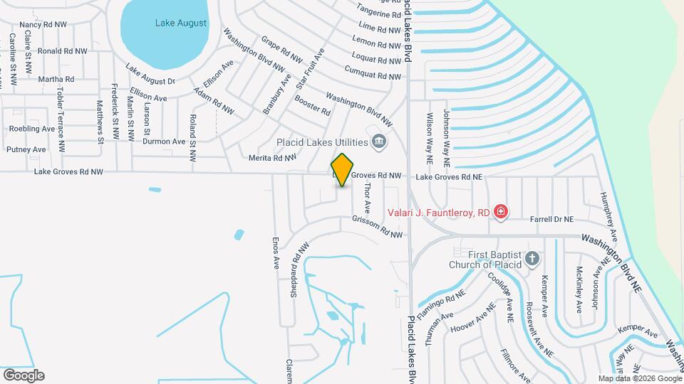 612 Jupiter Ave NW Map and Location Details