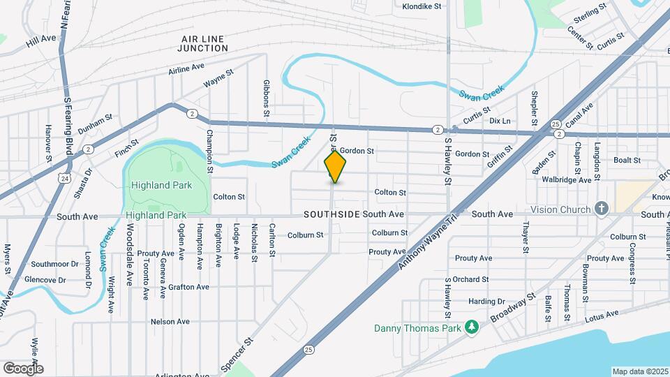 425 Spencer St Map and Location Details