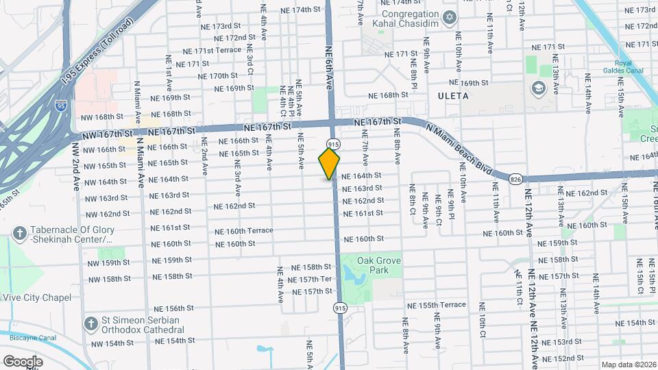 585 NE 163rd St Mapa y Detalles de la Ubicación