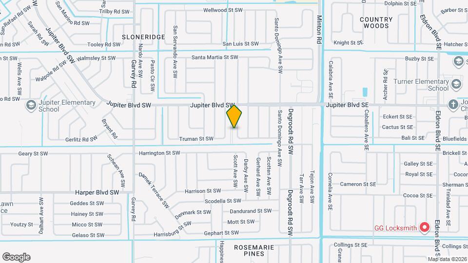 580 Treemont Ave Map and Location Details