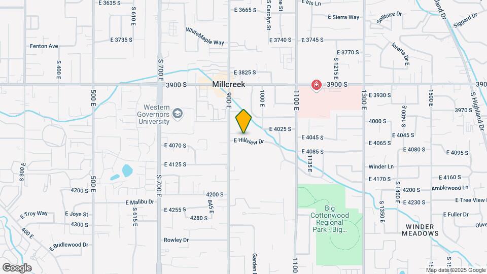 937 E Hillview Dr Map and Location Details