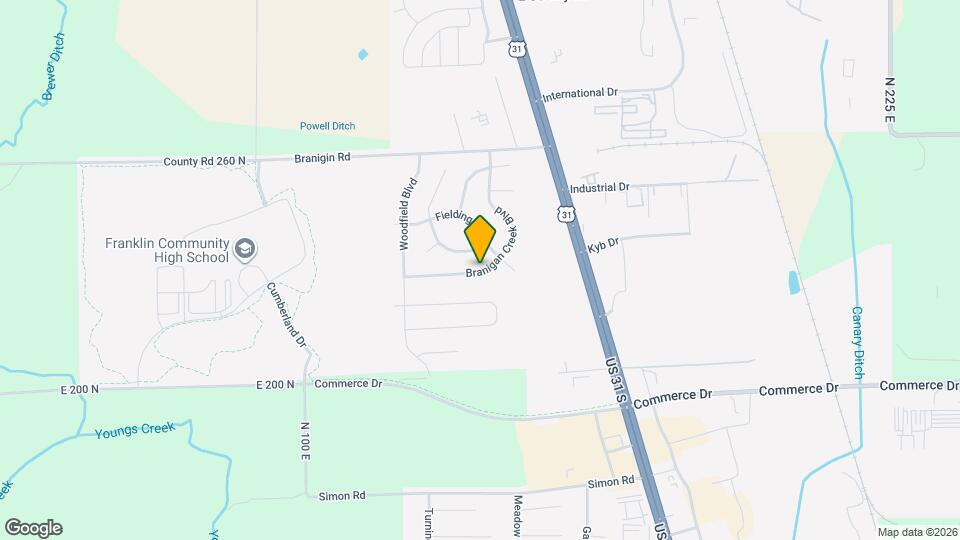 2640 Branigan Creek Blvd Map and Location Details