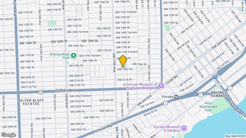 1629 SW 19th Terrace, Unit 1 Map and Location Details